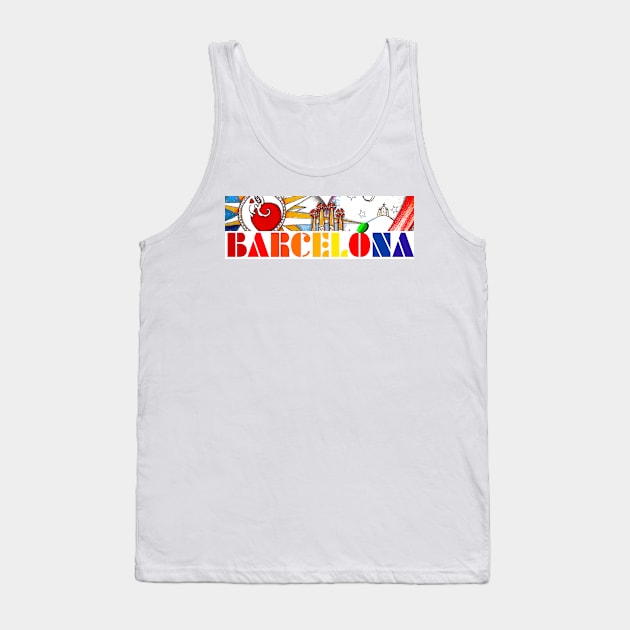 BARCELONA - Souvenir Tank Top by aremaarega